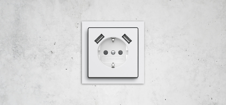 SCHUKO® USB-Steckdose bei Elektro Hess GmbH & Co. KG in Sachsen bei Ansbach